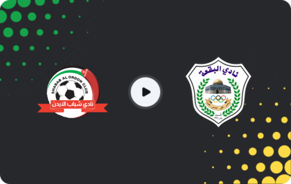 Where to watch Shabab Al Ordon — Al Buqa'a, Pro League, 14.02.2026