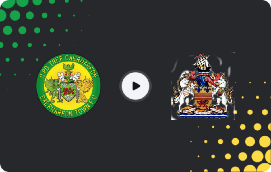 Where to watch Caernarfon Town — Barry Town, Cymru Premier, 14.02.2026