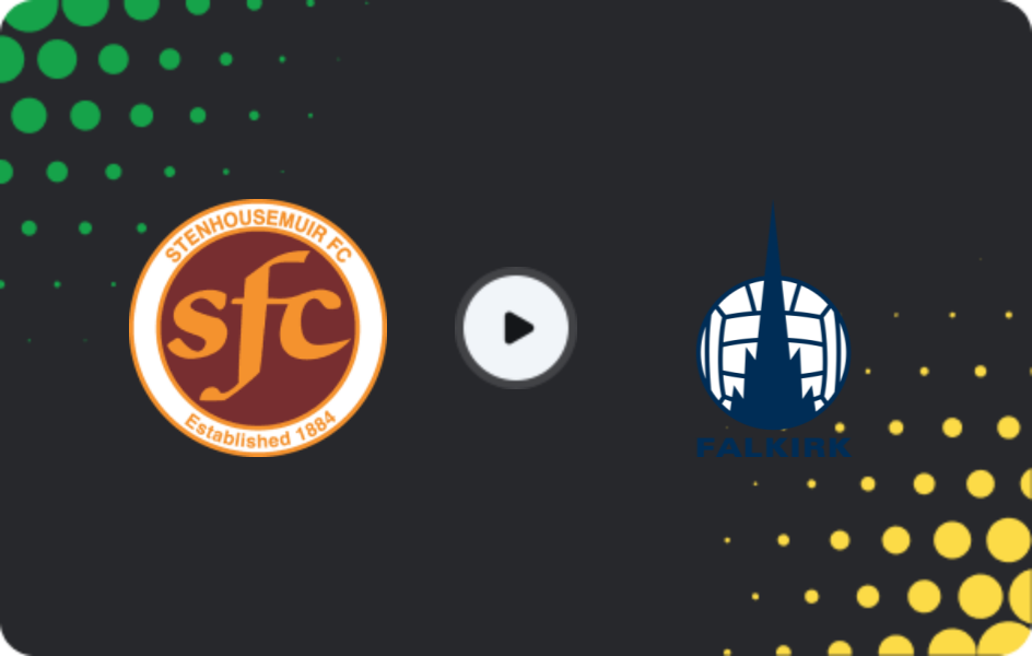 Where to watch Stenhousemuir — Falkirk, Scottish Cup, 07.02.2026