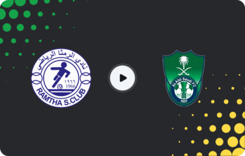 Where to watch Al Ramtha — Al Ahli, Pro League, 19.02.2026