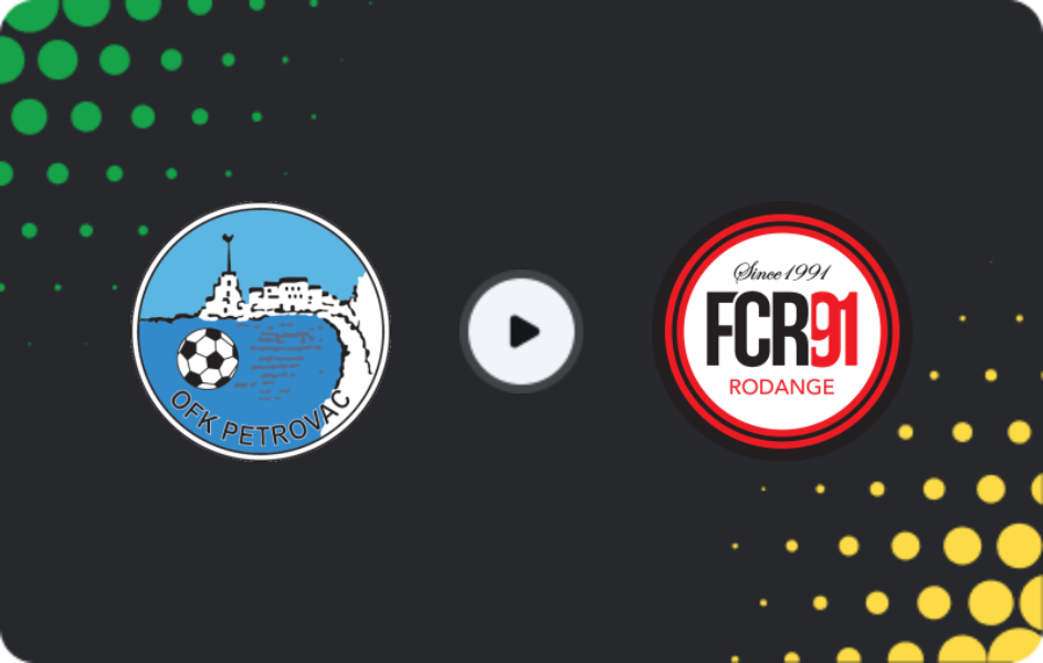 Where to watch Petrovac — Rodange 91, Friendlies Clubs, 22.01.2026