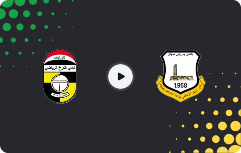 Where to watch Al Karkh — Erbil, Stars League, 27.01.2026