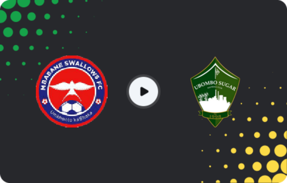 Where to watch Mbabane Swallows — Ubombo Sugar, Premier League, 25.01.2026