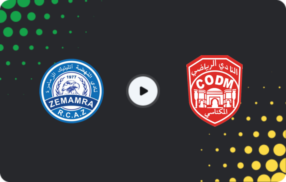 Where to watch Renaissance Zemamra — CODM Meknès, Botola Pro, 25.01.2026