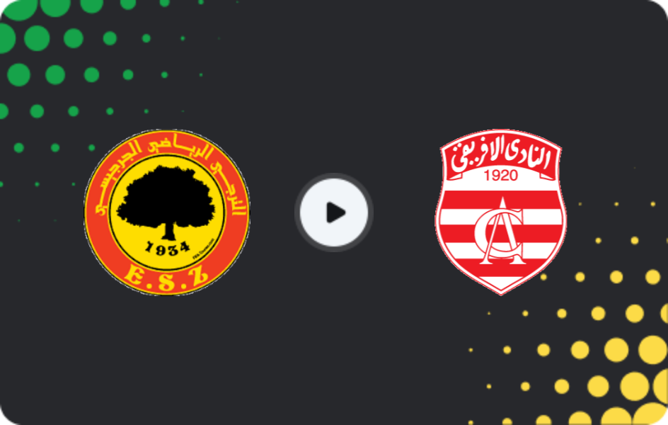 Where to watch Zarzis — Club Africain, Ligue 1, 27.01.2026