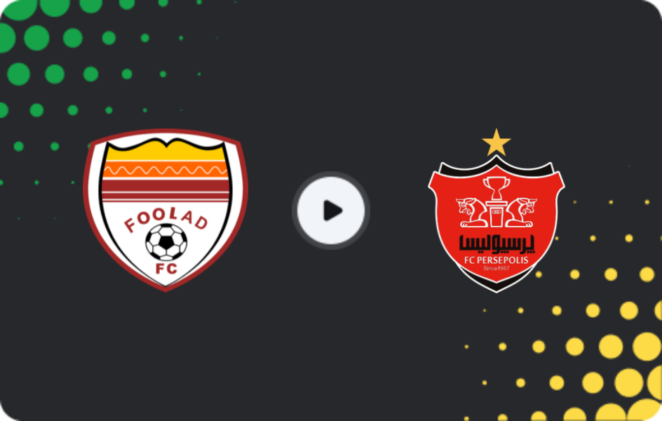 Where to watch Foolad FC — Persepolis, Persian Gulf Pro League, 28.01.2026