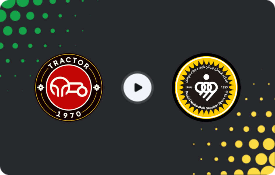 Where to watch Tractor — Sepahan, Persian Gulf Pro League, 01.02.2026