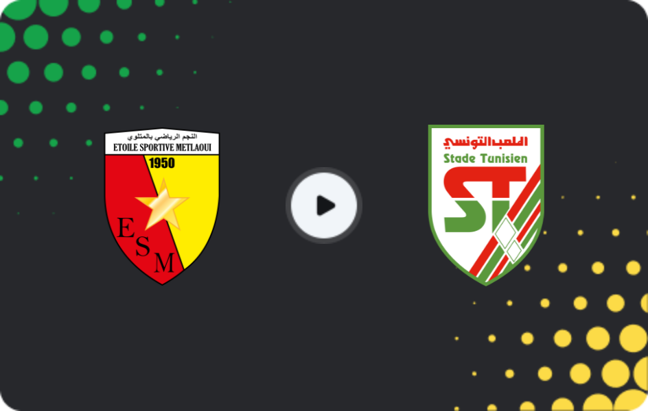 Where to watch ES Metlaoui — Stade Tunisien, Ligue 1, 01.02.2026