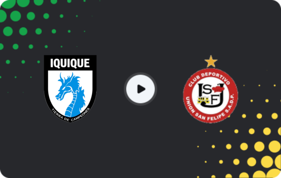 Where to watch Deportes Iquique — Union San Felipe, Primera B, 22.02.2026