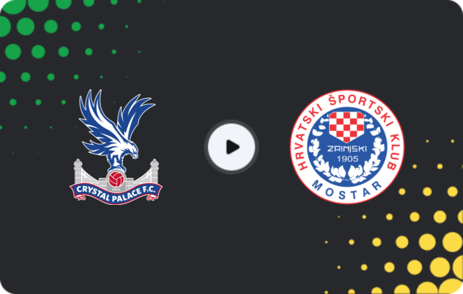 Where to watch Crystal Palace — Zrinjski, Conference League, 26.02.2026