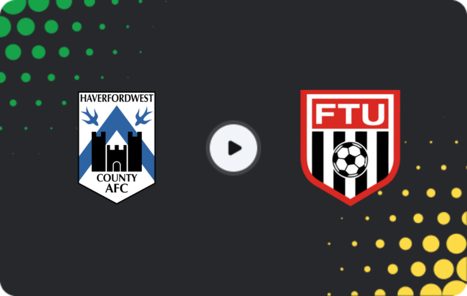 Where to watch Haverfordwest County — Flint Town United, Cymru Premier, 01.03.2026