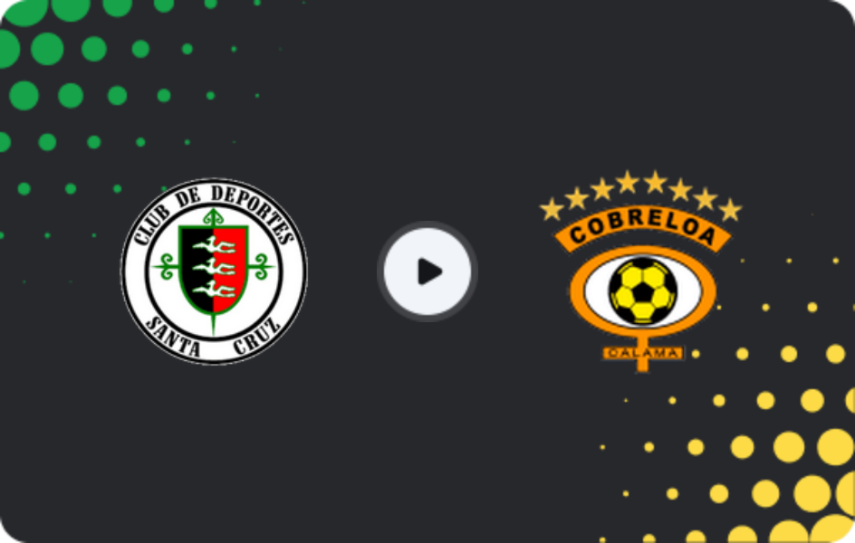 Where to watch Deportes Santa Cruz — Cobreloa, Primera B, 02.03.2026