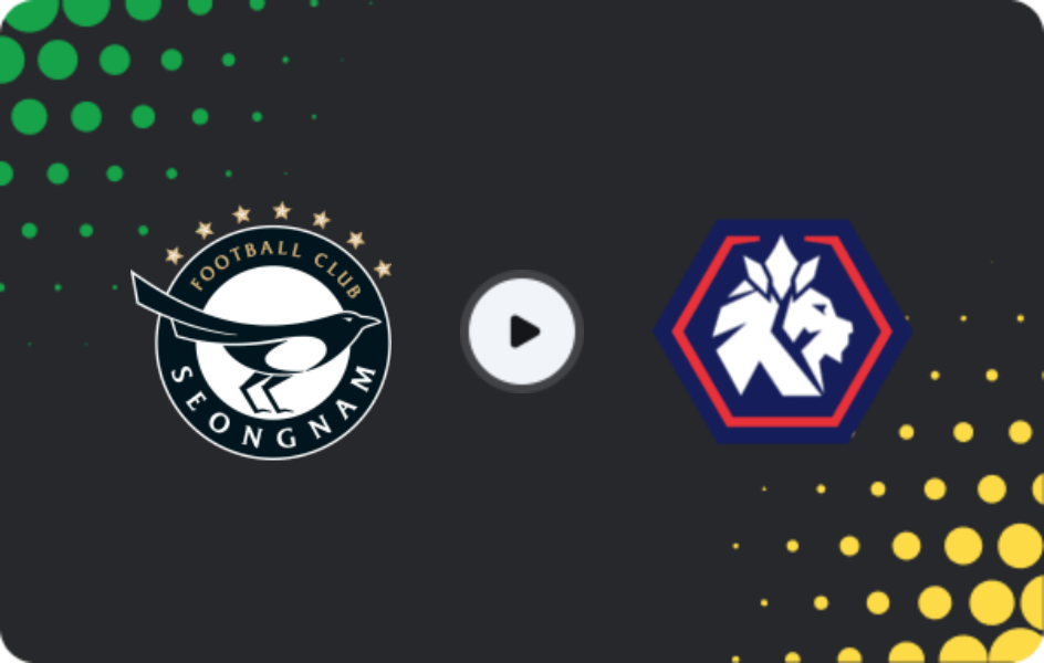 Where to watch Seongnam FC — Cheongju, K-League 2, 08.03.2026