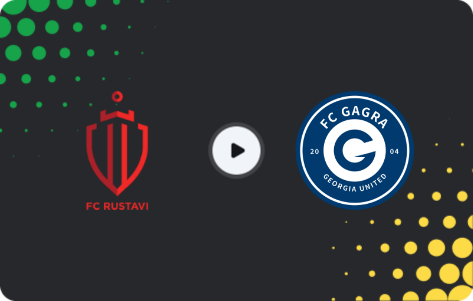 Where to watch Rustavi — Gagra, Erovnuli Liga, 15.03.2026