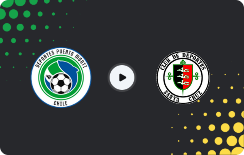 Where to watch D. Puerto Montt — Deportes Santa Cruz, Primera B, 15.03.2026