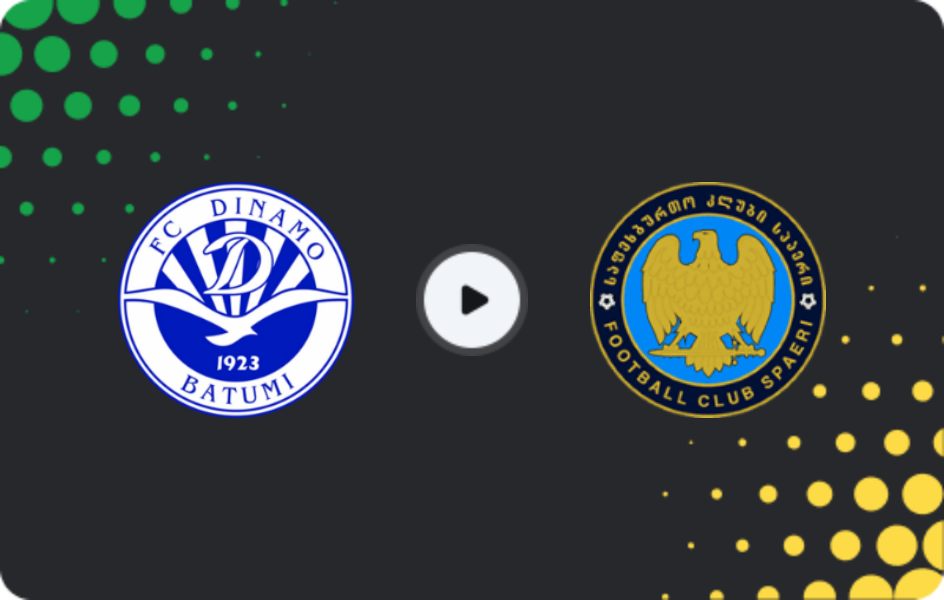 Where to watch Dinamo Batumi — Spaeri, Erovnuli Liga, 21.03.2026