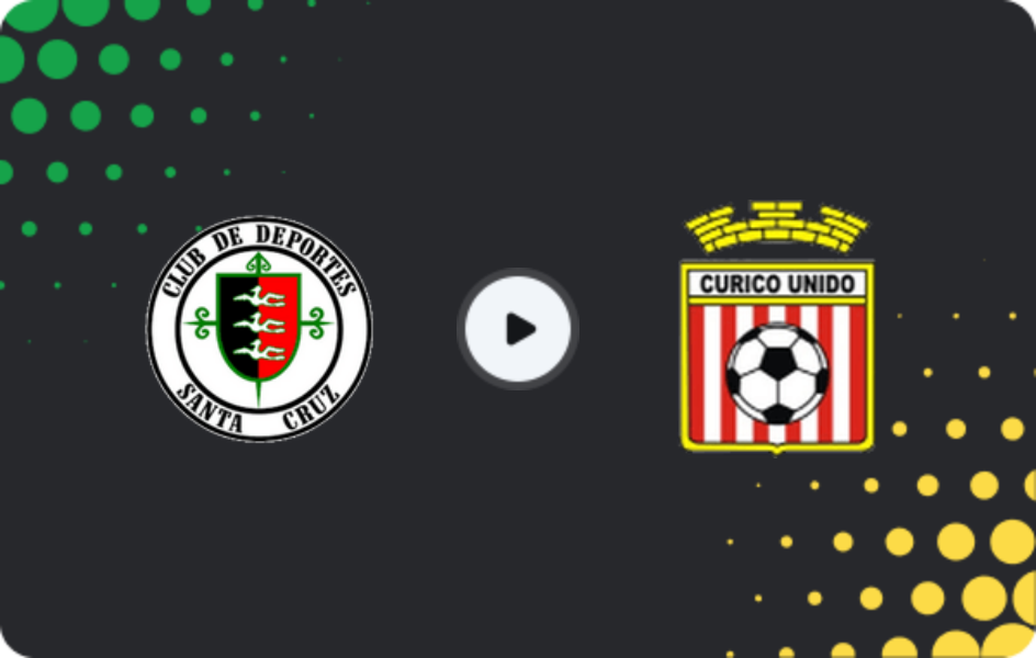 Where to watch Deportes Santa Cruz — Curico Unido, Primera B, 22.03.2026