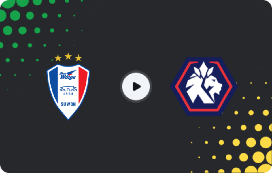 Where to watch Suwon Bluewings — Cheongju, K-League 2, 05.04.2026