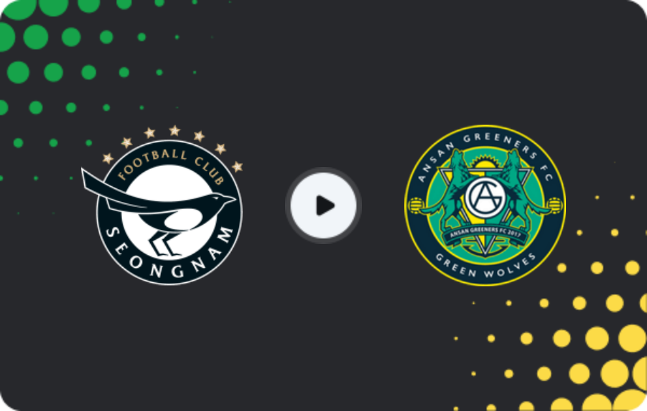 Where to watch Seongnam FC — Ansan Greeners, K-League 2, 12.04.2026
