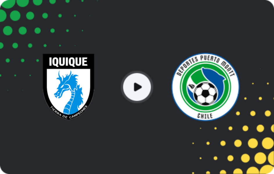 Where to watch Deportes Iquique — D. Puerto Montt, Primera B, 12.04.2026