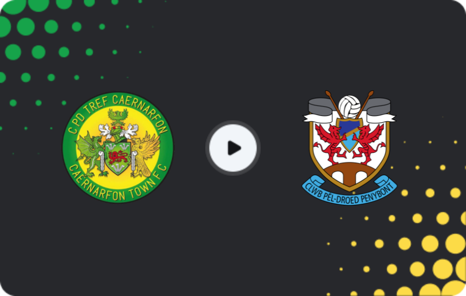 Where to watch Caernarfon Town — Penybont, Cymru Premier, 18.04.2026