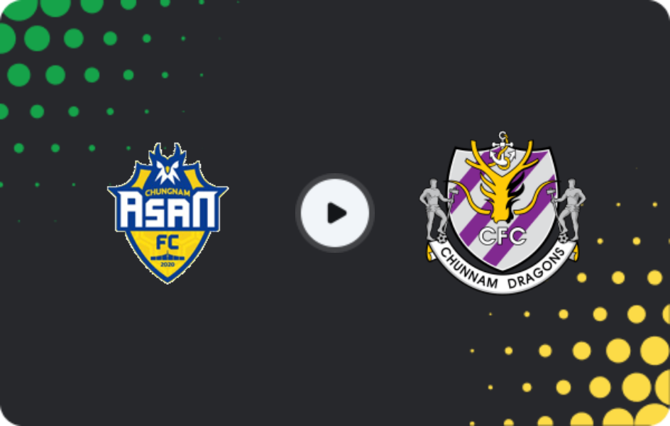 Where to watch Asan Mugunghwa — Jeonnam Dragons, K-League 2, 19.04.2026