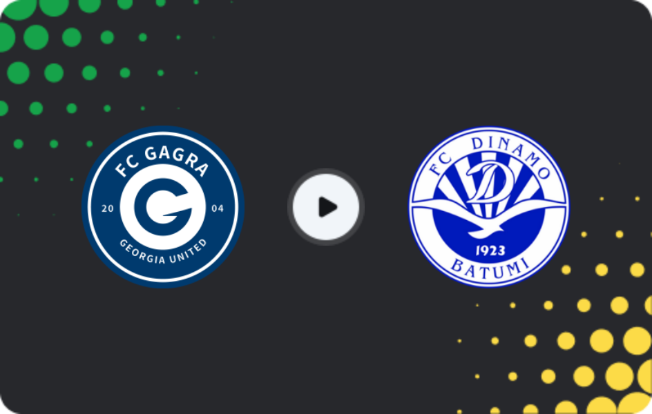 Where to watch Gagra — Dinamo Batumi, Erovnuli Liga, 02.05.2026