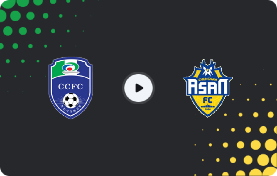 Where to watch Cheonan City — Asan Mugunghwa, K-League 2, 03.05.2026