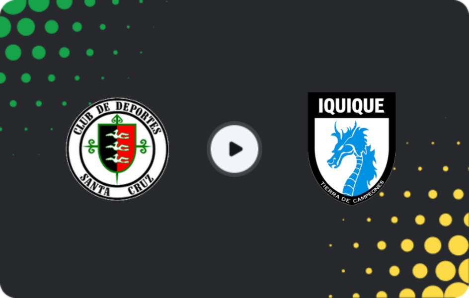 Where to watch Deportes Santa Cruz — Deportes Iquique, Primera B, 03.05.2026