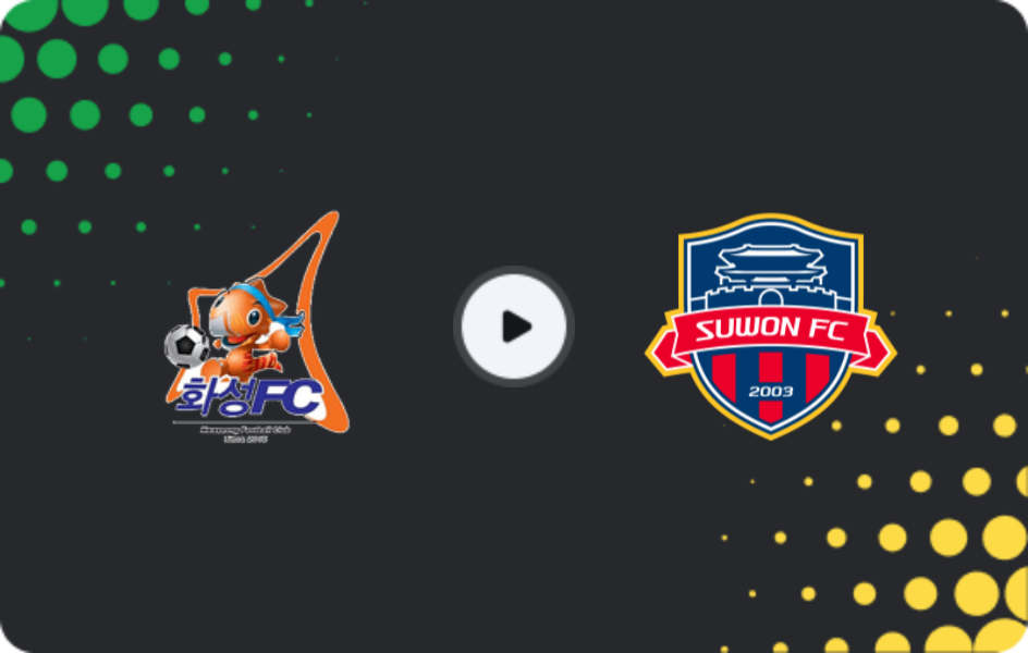 Where to watch Hwaseong — Suwon City, K-League 2, 09.05.2026