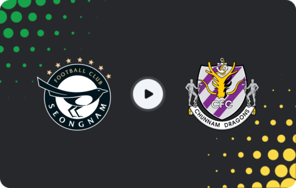 Where to watch Seongnam FC — Jeonnam Dragons, K-League 2, 10.05.2026