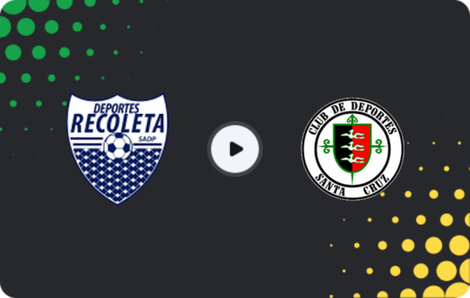 Where to watch Recoleta — Deportes Santa Cruz, Primera B, 10.05.2026