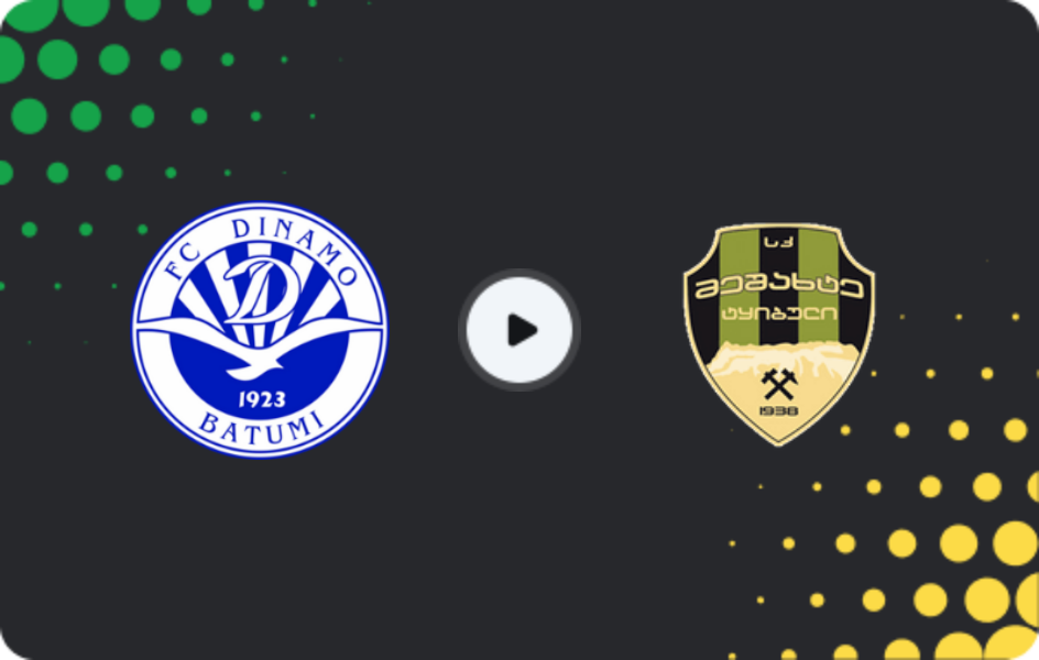 Where to watch Dinamo Batumi — Meshakhte, Erovnuli Liga, 13.05.2026