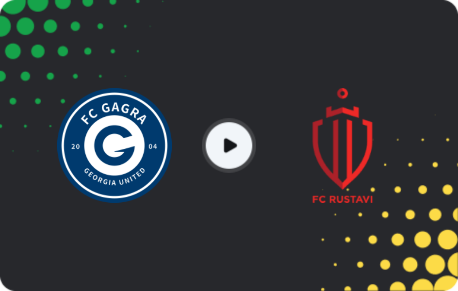 Where to watch Gagra — Rustavi, Erovnuli Liga, 13.05.2026