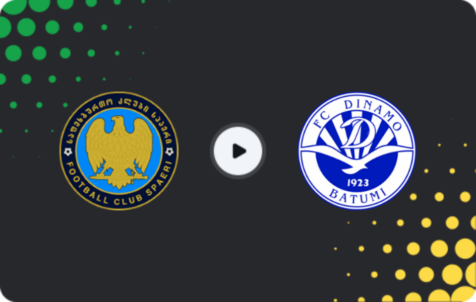 Where to watch Spaeri — Dinamo Batumi, Erovnuli Liga, 17.05.2026