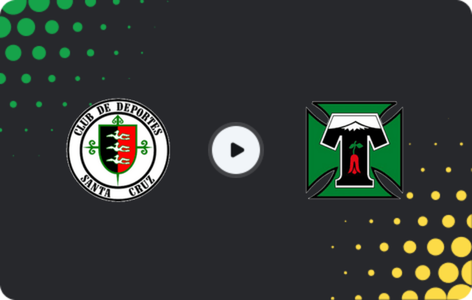 Where to watch Deportes Santa Cruz — Deportes Temuco, Primera B, 17.05.2026
