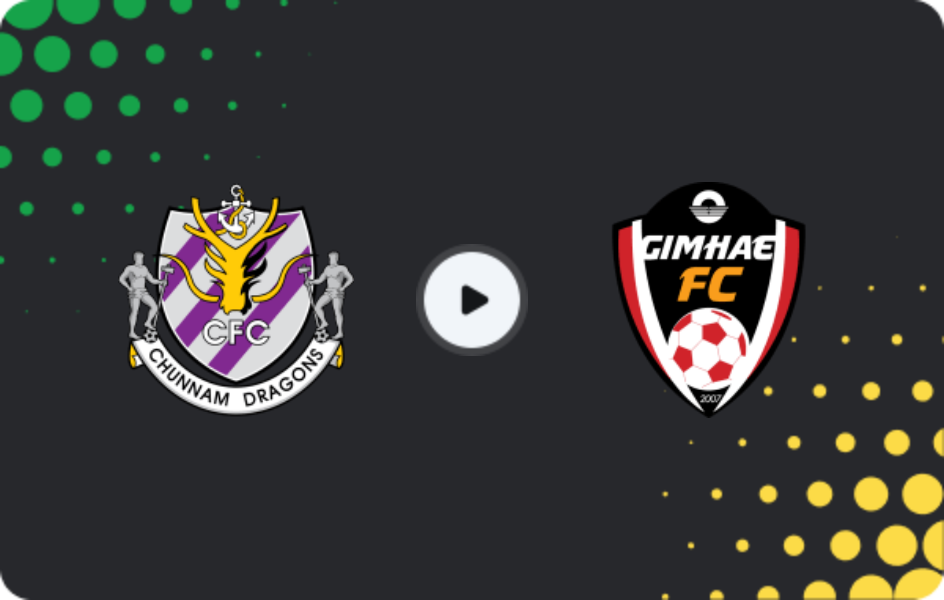 Where to watch Jeonnam Dragons — Gimhae City, K-League 2, 23.05.2026
