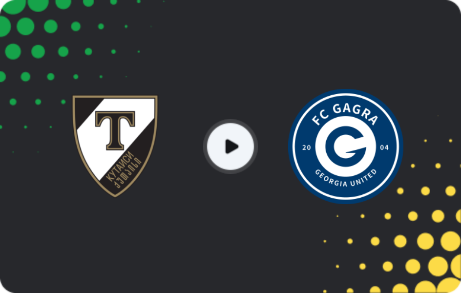 Where to watch Torpedo Kutaisi — Gagra, Erovnuli Liga, 30.05.2026