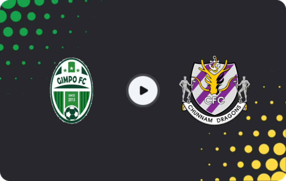 Where to watch Gimpo Citizen — Jeonnam Dragons, K-League 2, 07.06.2026