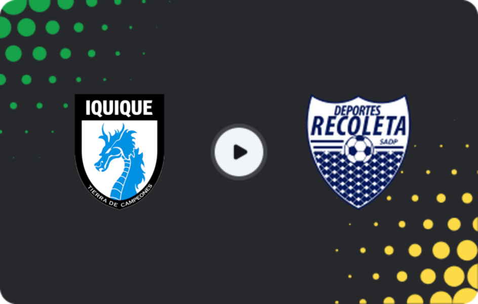Where to watch Deportes Iquique — Recoleta, Primera B, 07.06.2026