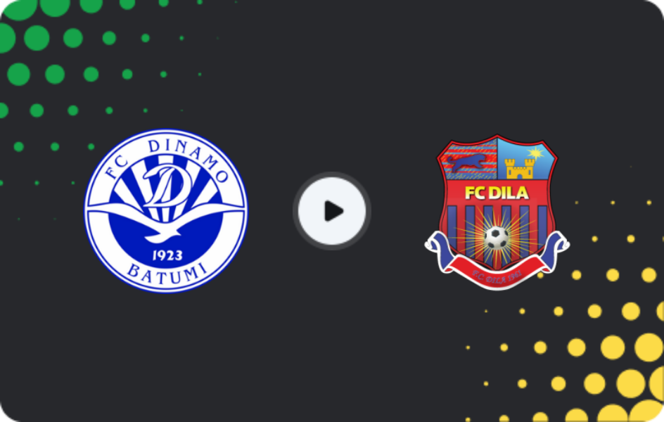 Where to watch Dinamo Batumi — Dila, Erovnuli Liga, 13.06.2026