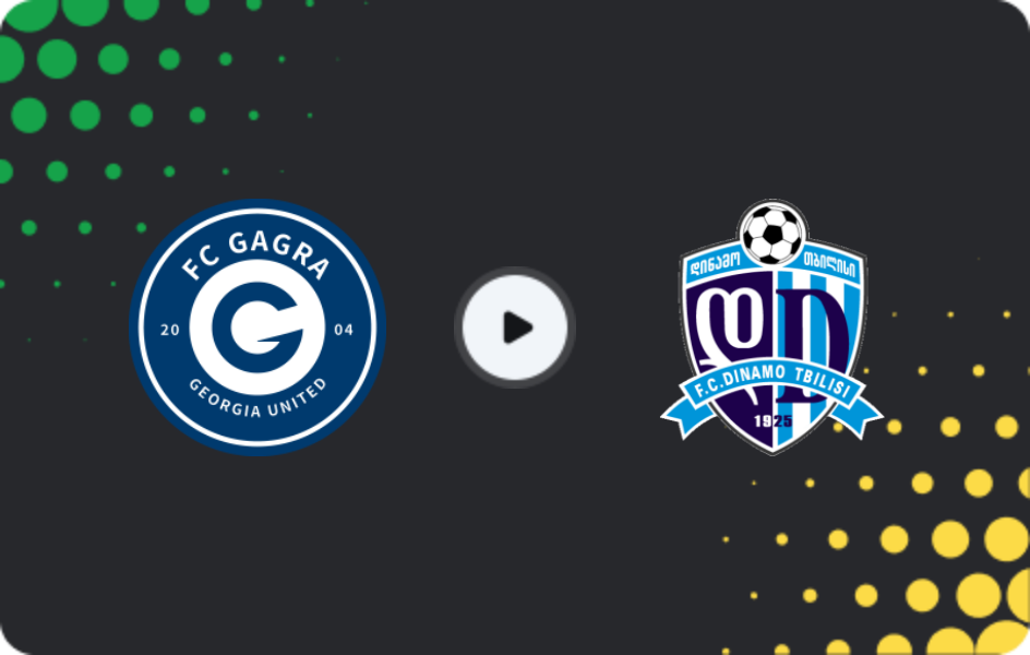 Where to watch Gagra — Dinamo Tbilisi, Erovnuli Liga, 13.06.2026