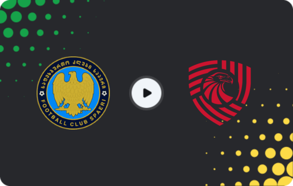 Where to watch Spaeri — Saburtalo, Erovnuli Liga, 13.06.2026