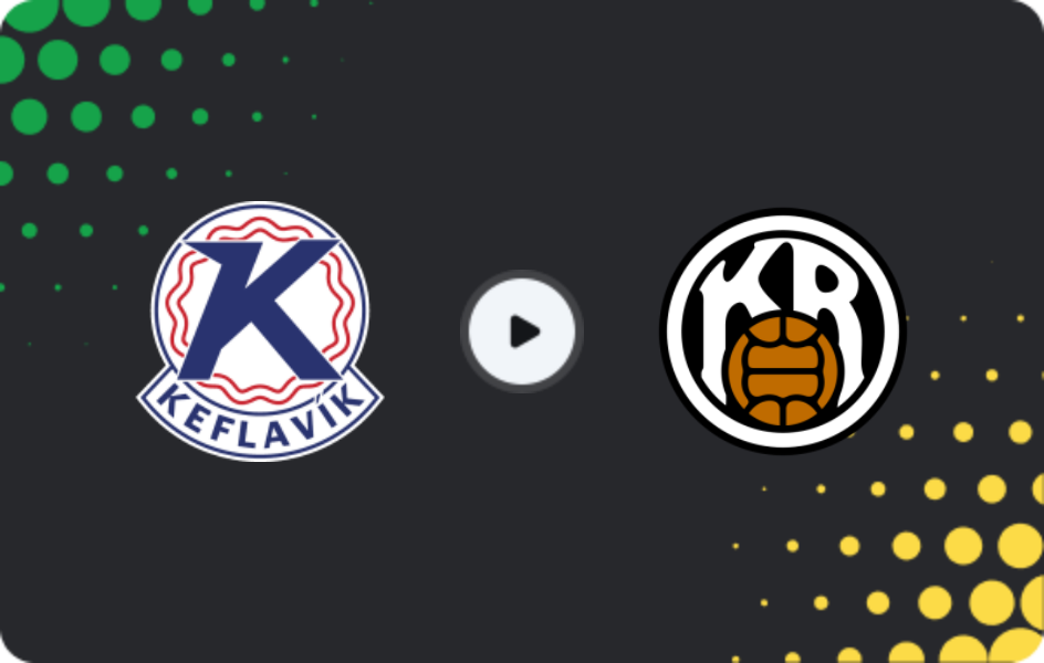 Where to watch Keflavik — KR Reykjavik, Úrvalsdeild, 28.06.2026