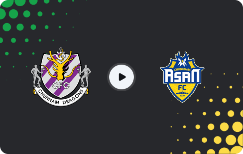 Where to watch Jeonnam Dragons — Asan Mugunghwa, K-League 2, 18.07.2026