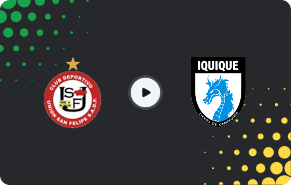 Where to watch Union San Felipe — Deportes Iquique, Primera B, 19.07.2026