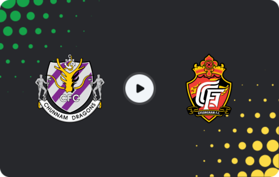 Where to watch Jeonnam Dragons — Gyeongnam FC, K-League 2, 25.07.2026