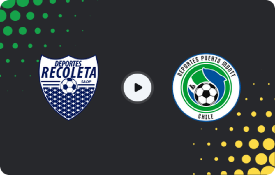 Where to watch Recoleta — D. Puerto Montt, Primera B, 02.08.2026