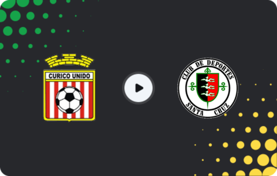 Where to watch Curico Unido — Deportes Santa Cruz, Primera B, 12.08.2026