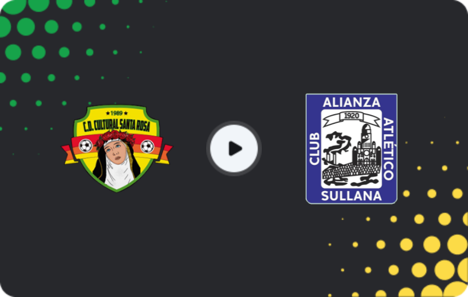 Where to watch Cultural Santa Rosa — Alianza Atletico, Primera División, 08.02.2026